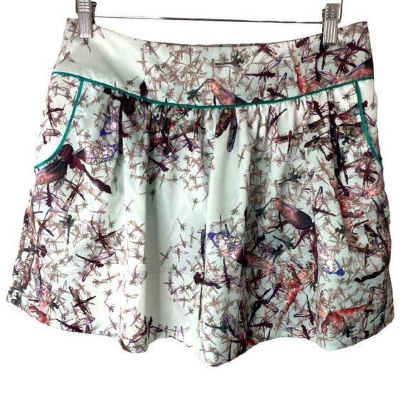 Ted Baker London Dragonfly Mini Skirt Women's Sz 2 Designer Preppy Party‎ NWT - Picture 1 of 14